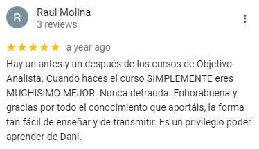 Opinión sobre la calidad del Programa Analista 360